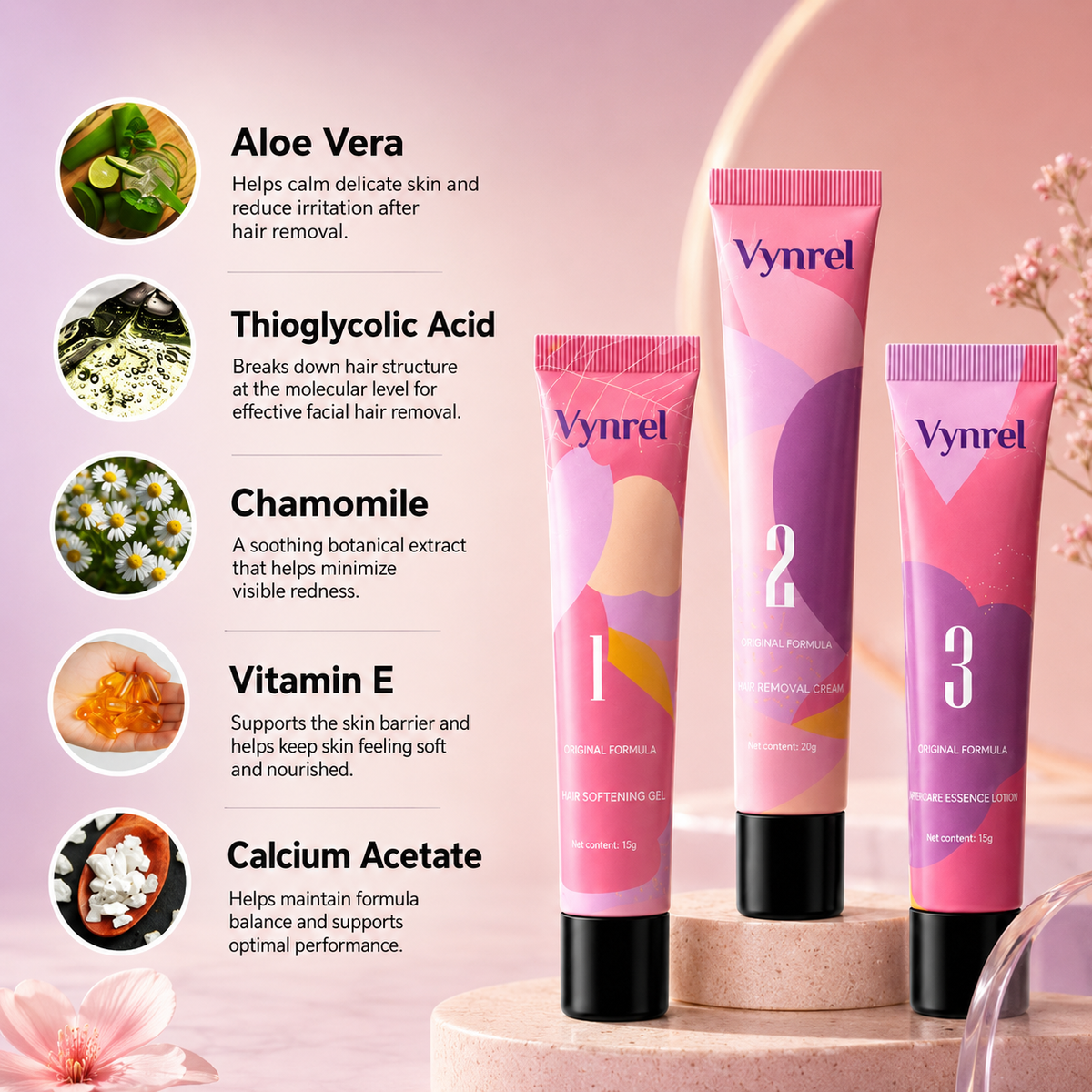 Vynrel Hair Removal Trilogy Kit product detail