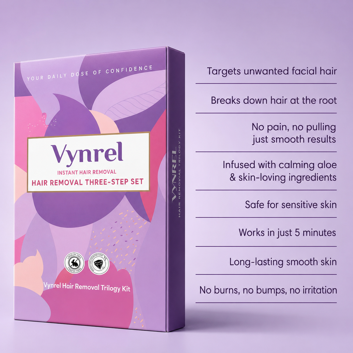 Vynrel Hair Removal Trilogy Kit product detail